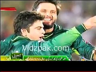 Shahid Afridi, when asked about Ahmed Shehzad's performance, says he has to go to another place