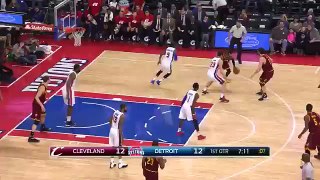 JR Smith Spins + Behind the Back Pass to Mozgov | Cleveland Cavaliers vs Detroit Pistons