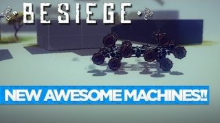 32 WHEELED MACHINE!! - Besiege Beta #2