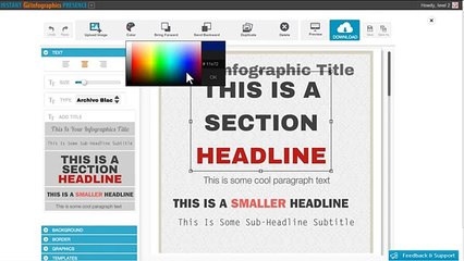 How To Use Instant Infographics Presence