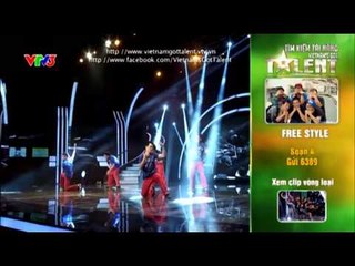Vietnam's Got Talent 2012 - Bán Kết 2 - Nhóm Free Style - MS:4