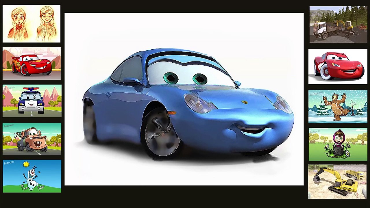 Мультики про машинки Рисуем машинки Все серии подряд Тачки Молния Маквин Мэтр Робокар Поли