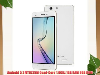 Oukitel U2 - Smartphone libre 4G Lte (pantalla 5.0 8 GB cámara 8 Mp Android 5.1 64-bit Quad