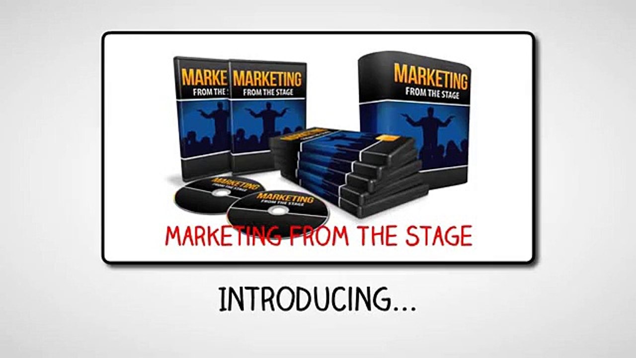 Marketing From The Stage Review + Bonus Modules