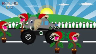 Elephant Truck | Monster Trucks For Children | Kids Video - Monster LAB TV