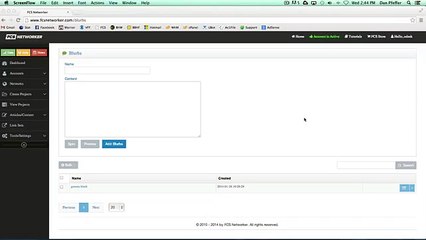 FCS Networker Blurbs Management