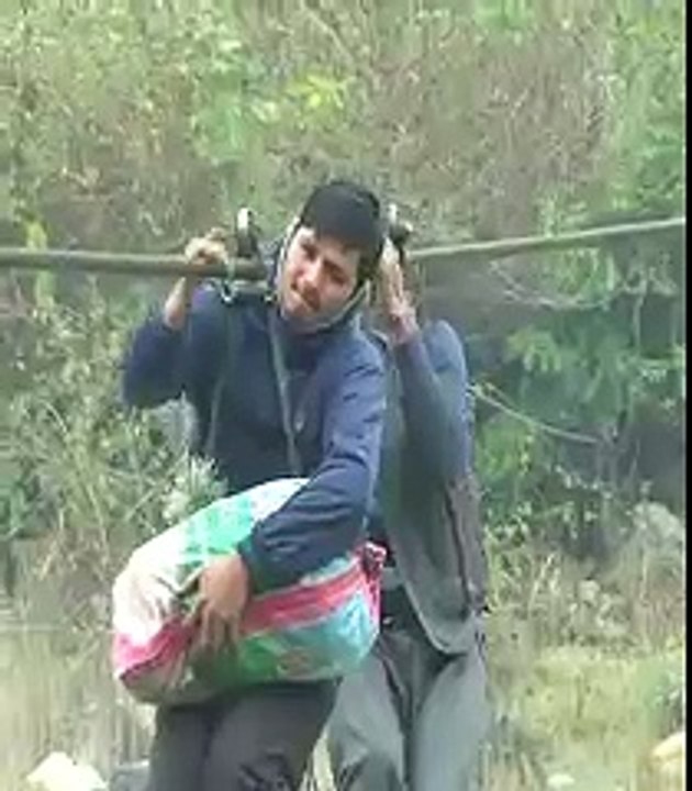 Nepal has the most dangerous school run in the world. Cable crossing bridges all over Nepal is one of the most dangerous