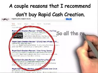 Rapid Cash Creation Review-DONT Buy Rapid Cash Creation