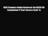 PDF HESI/Saunders Online Review for the NCLEX-RN Examination (1 Year) (Access Card) 1e Read