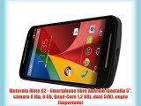 Motorola Moto G2 - Smartphone libre Android (pantalla 5 cámara 8 Mp 8 GB Quad-Core 1.2 GHz