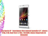 Sony Xperia SP - Smartphone libre Android (pantalla 4.6 cámara 8 Mp 8 GB Dual-Core 1.7 GHz