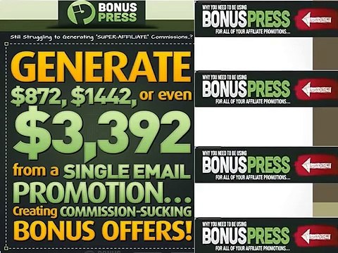 BONUSPRESS REVIEW by MARK THOMPSON| WP PLUGIN DESIGN TO CREATES COMMISSION-SUCKING BONUS PAGES