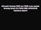 Download 860 point Strategy TOEIC test (TOEIC score another Strategy Series (5)) (1999) ISBN: