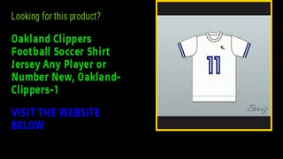 Oakland Clippers Football Soccer Shirt Jersey Any Player or Number New, Oakland-Clippers-1