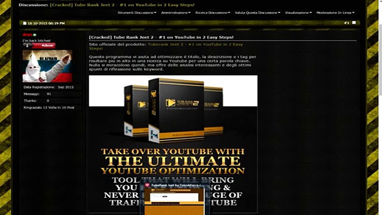 SEO & SERP PER YOUTUBE - Come ottimizzare le info con TubeRank Jeet 2