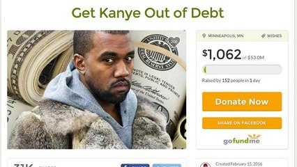 GoFundKanye: The Crowdfund To Get The Singer Out Of Debt
