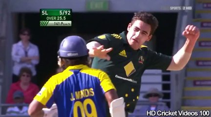 Mitchell Starc 4 Wickets For 27 vs Sri Lanka 3rd ODI 2010 HD