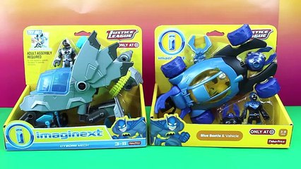 Imaginext Cyborg Mech & Blue Beetle & Vehicle Mr. Freeze Clay Face Spider-man freeze chamb