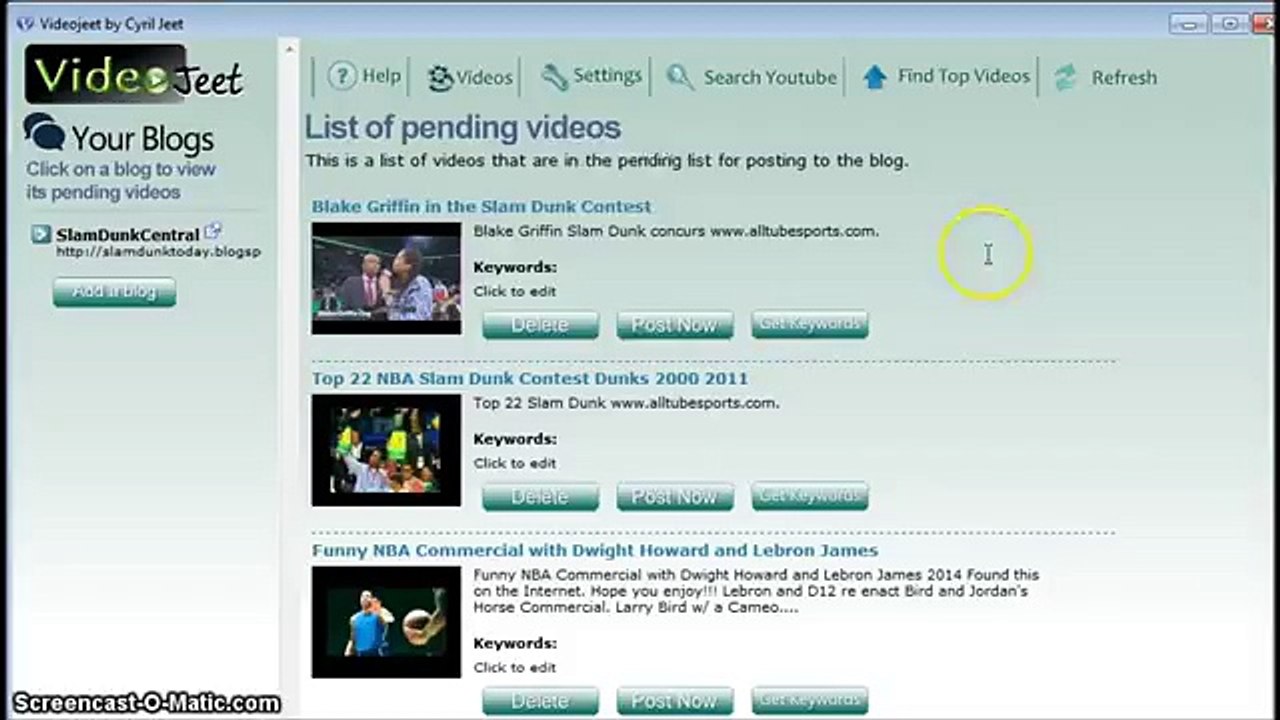 Video Jeet Sales Demo - Create Multiple Video Blogs