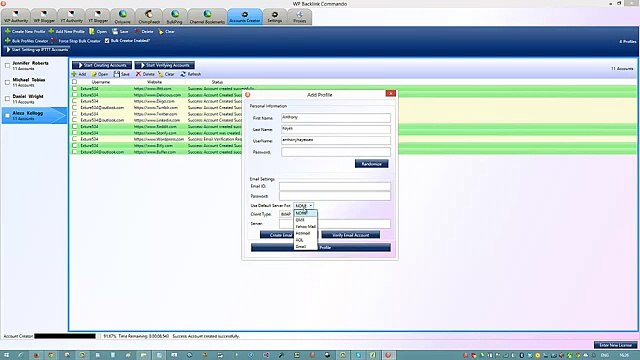 WP Backlink Commando Tutorials The 4 Social SEO Strategy Tabs