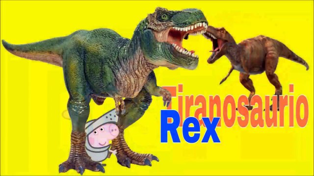 Peppa Pig,dinosaurios,los números en español para niños con Peppapig