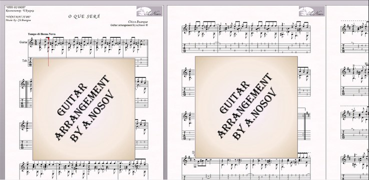 O Que Será (Ch.Buarque) Sheet music and tabs for guitar SOLO