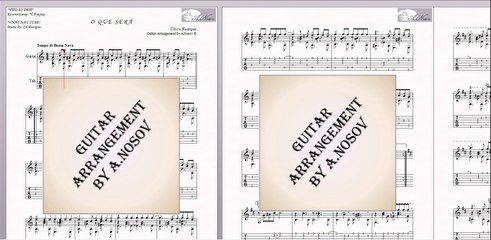 O Que Será (Ch.Buarque) Sheet music and tabs for guitar SOLO