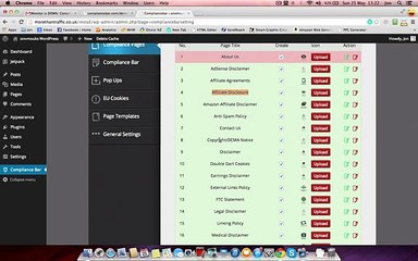 Configuring the Compliance Bar settings & Bar