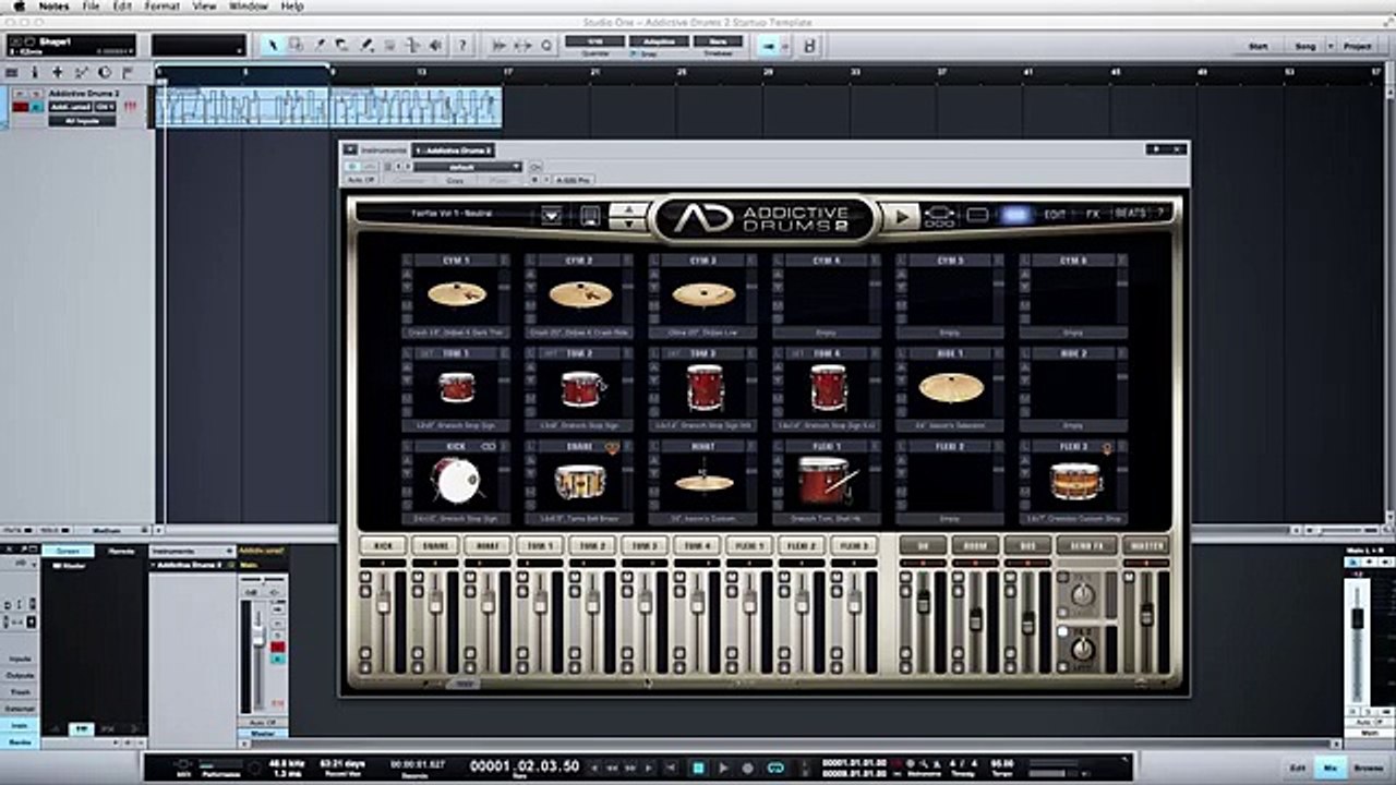 Addictive Drums 2 Tutorial:  Mixer Functionality - Channel FX and Parallel Compression