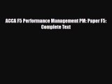 [PDF] ACCA F5 Performance Management PM: Paper F5: Complete Text Read Full Ebook