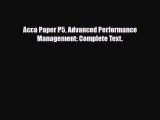 [PDF] Acca Paper P5 Advanced Performance Management: Complete Text. Read Full Ebook