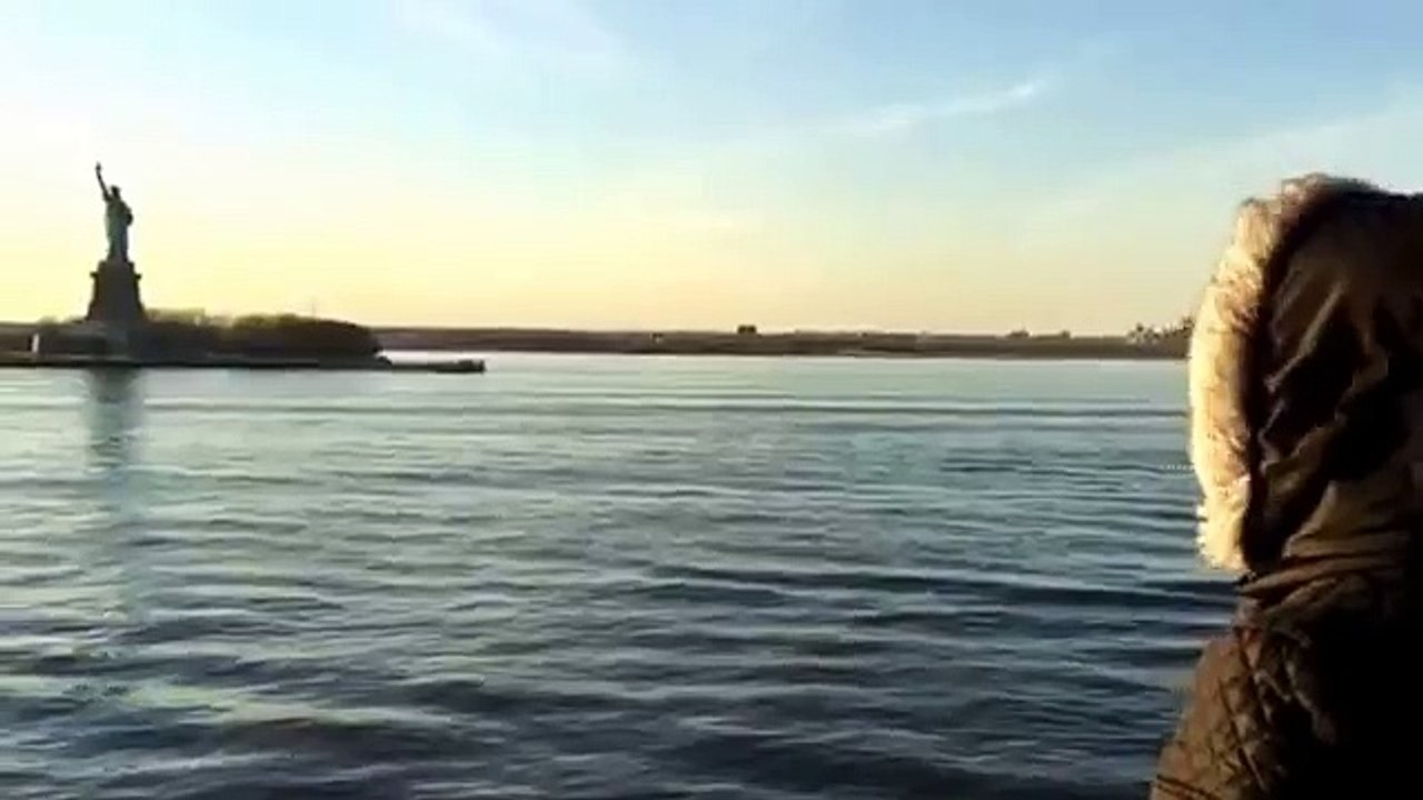 Statue of Liberty from a Staten Island's Ferry at Hudson River. (News World)