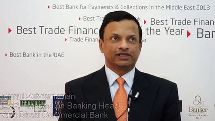 Murali Subramanian of ADCB at SIBOS Dubai