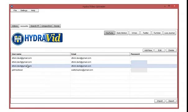 Hydravid Video Marketing Software | Uploading Process of One Video to Multiple Sites