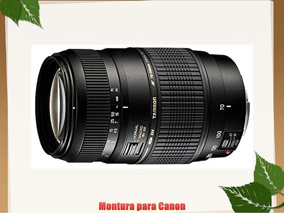 Tamron A17E AF 70-300 mm F/4-5.6 Di LD MACRO 1:2 - Objetivo para Canon (distancia focal 70-300mm