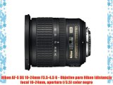 Nikon AF-S DX 10-24mm F3.5-4.5 G - Objetivo para Nikon (distancia focal 10-24mm apertura f/3.5)