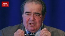 Supreme Court Justice Antonin Scalia at arguments - BBC News