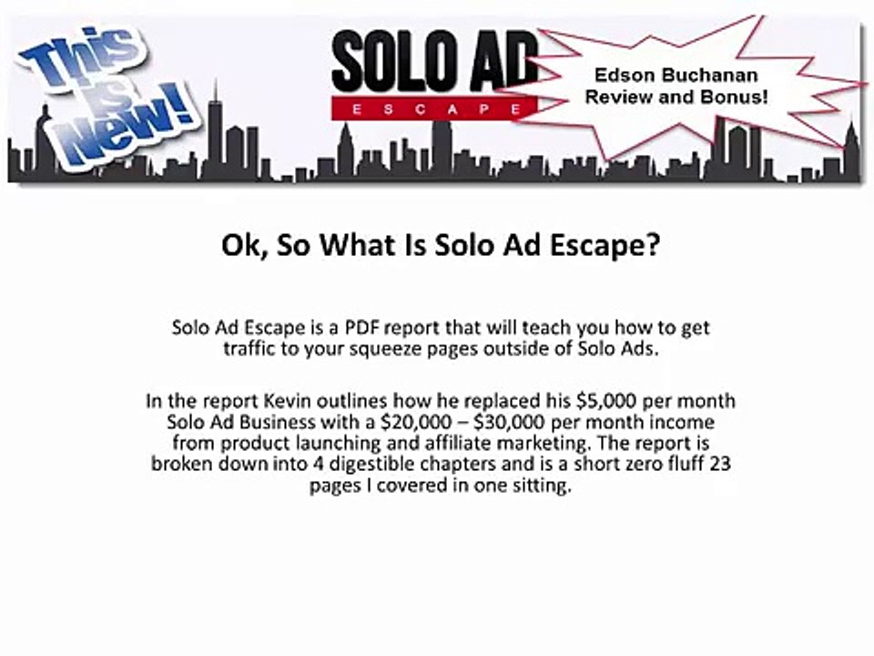 Kevin Fahey's Solo Ad Escape Complete Review & My Personal Bonuses