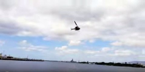Helicopter Crash Pearl Harbor 2/18/16 10:15 am ORIGINAL Eyewitness