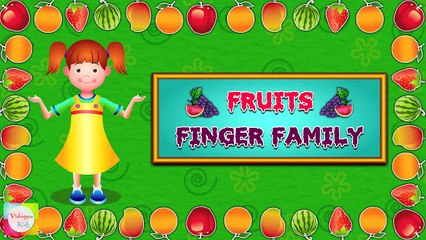 Fruit Finger Family - Nursery Rhymes For Children