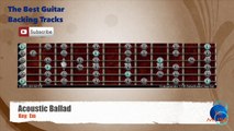 Acoustic Ballad in Em Guitar Backing Track with scale chart