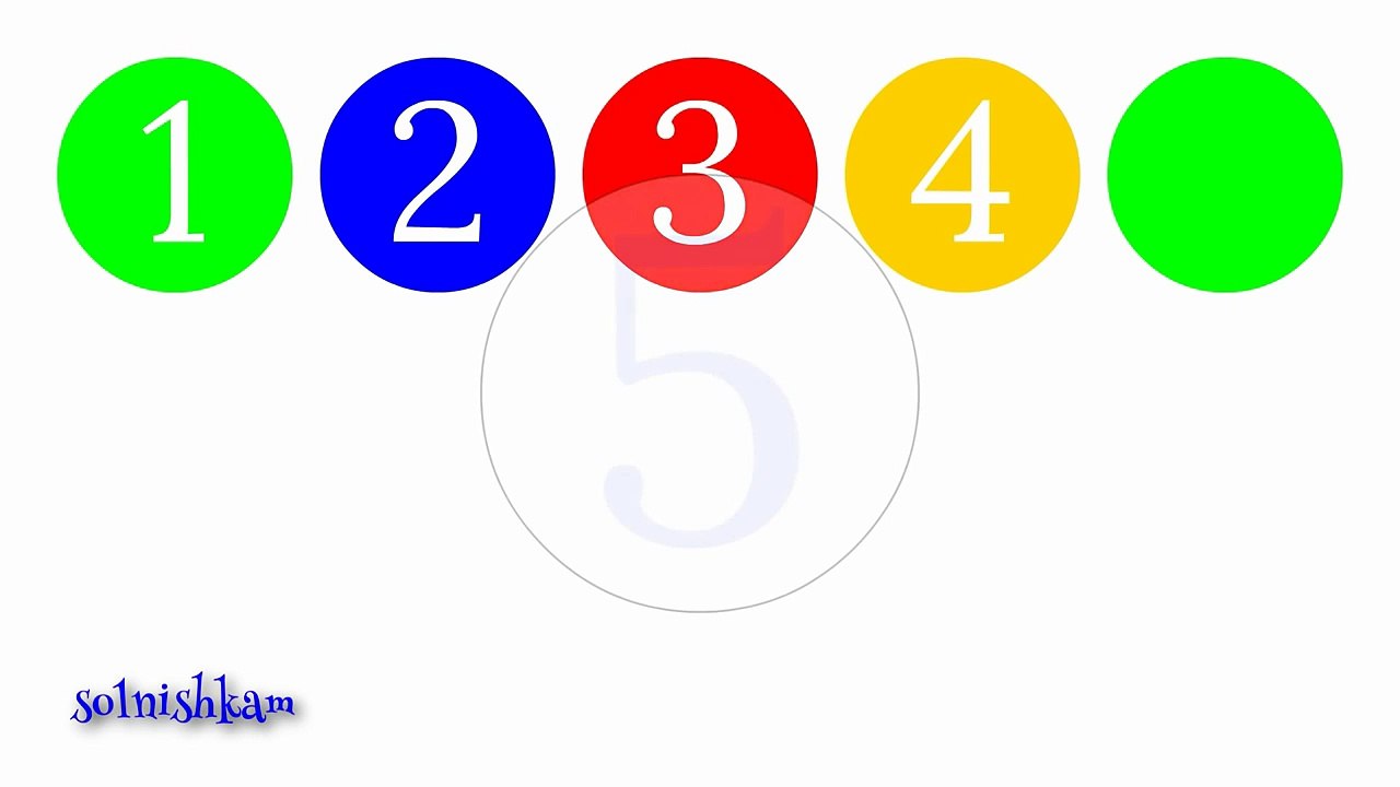 Учимся считать. Цифры для самых маленьких.