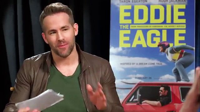 Deadpool Interviews Wolverine for EDDIE THE EAGLE (2016) Ryan Reynolds, Hugh Jackman