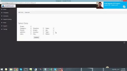 Datagrid in Lead Geyser Lead Generation Software