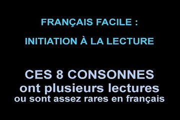 FRANÇAIS FACILE LECTURE Consonnes 2 Quiz