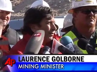 Raw Video: Drill Breaks Through to Miners