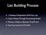 How To Build Your List - Automated List Profits - Email Marketing ( Part 6 )