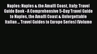 Read Naples: Naples & the Amalfi Coast Italy: Travel Guide Book - A Comprehensive 5-Day Travel