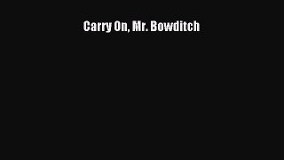 PDF Carry On Mr. Bowditch Free Books