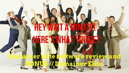 Domainer Elite software review and BONUS - Domainer Elite And nOOpia1